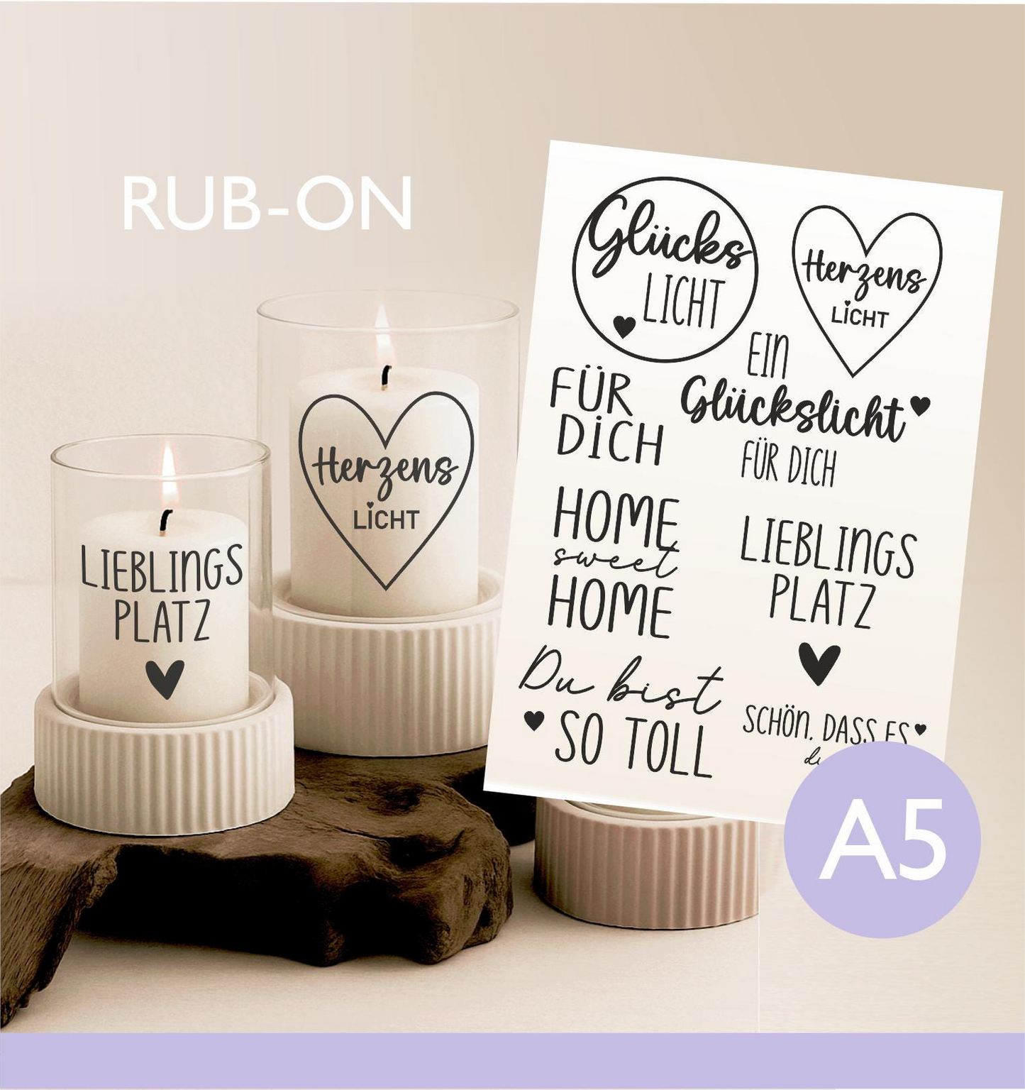 Rub-ons Glücklicht