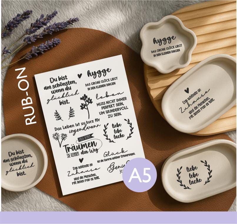 rub ons schöne Sprüche