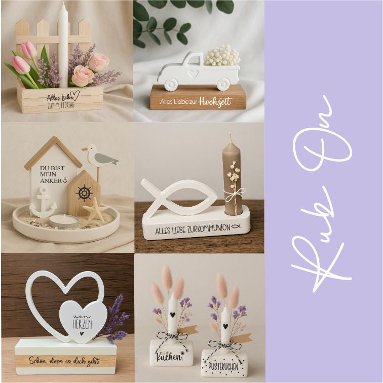 Rub-On Sticker "Campingliebe"