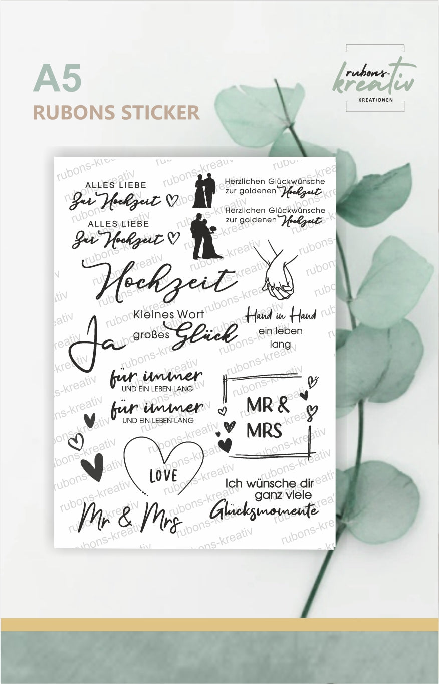 Zur Hochzeit Rubons Sticker