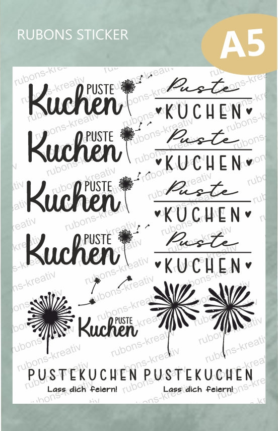 Pustekuchen Rub Ons Sticker Raysin keraflott