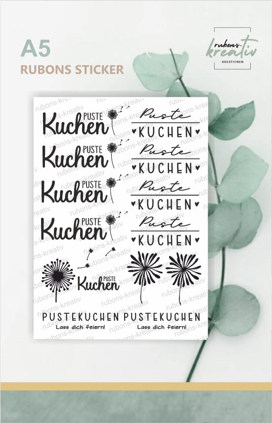 Pustekuchen Rub Ons Sticker Raysin keraflott