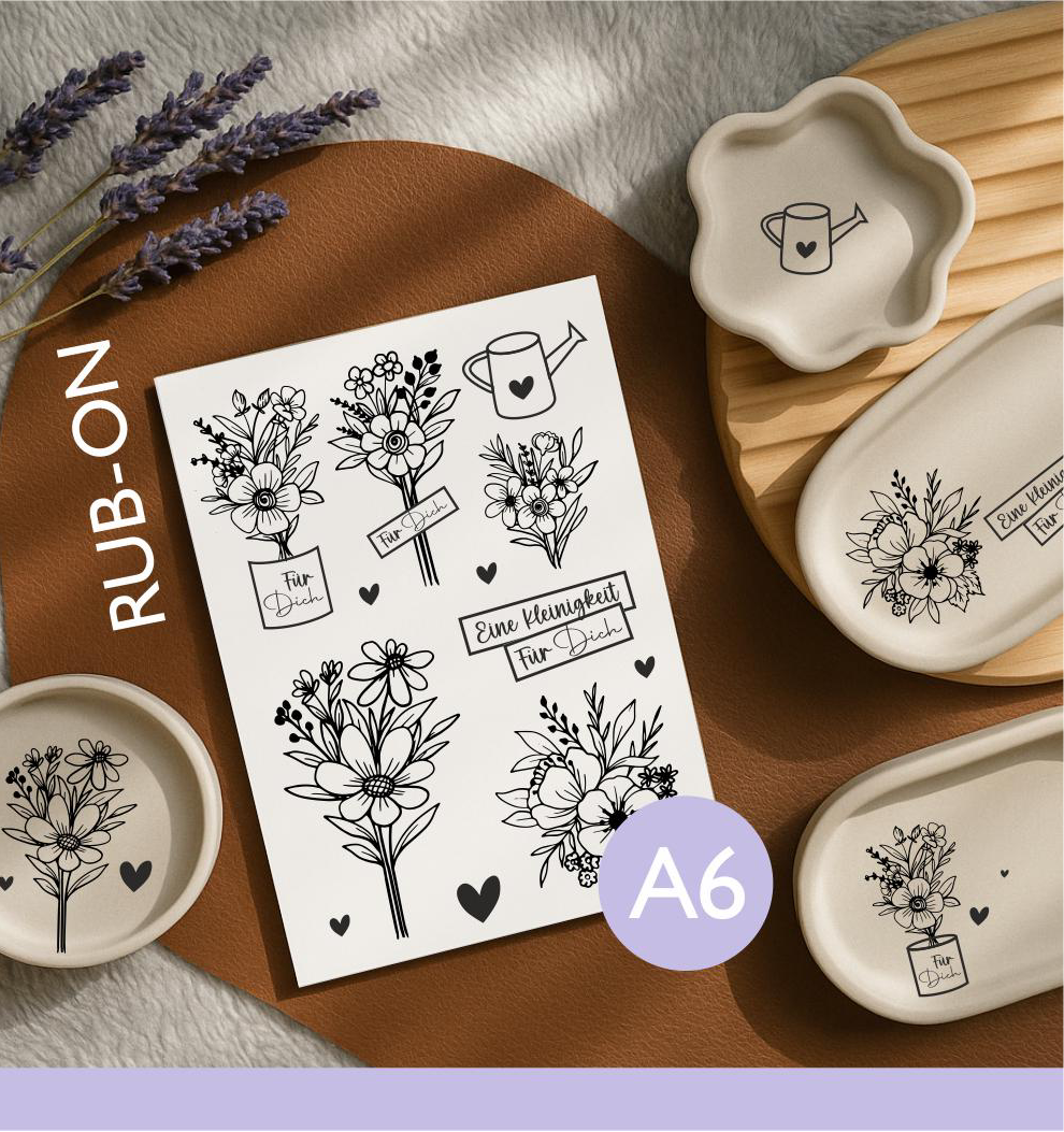 Rub-ons Blumen | florale Motive