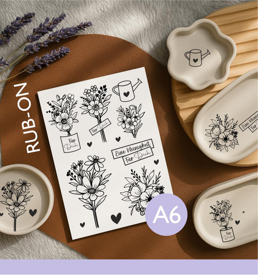 Rub-ons Blumen | florale Motive
