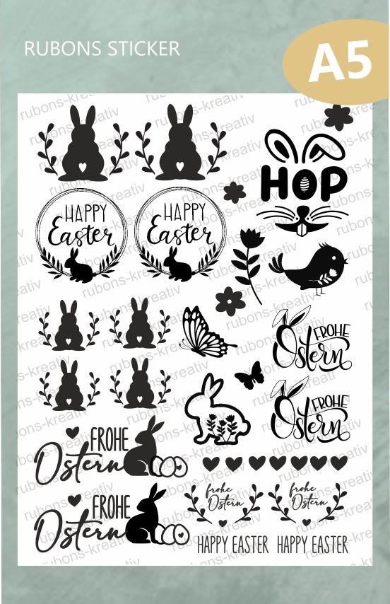 Ostern Rub Ons Sticker