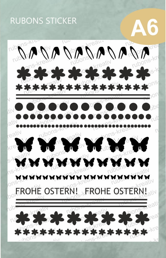 Osterzeit Rub On Sticker