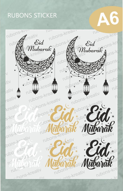 Eid Mubarak Bastel Aufkleber Decoration Geschenk