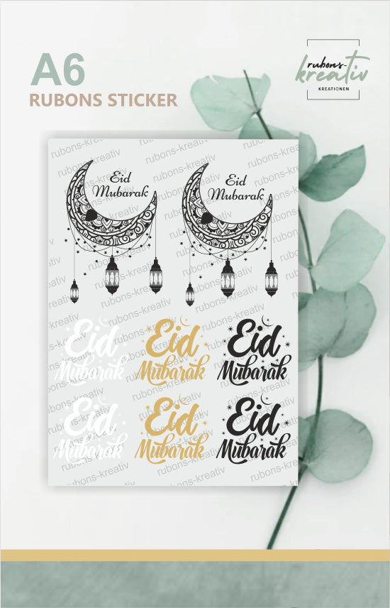 Eid Mubarak Bastel Aufkleber Decoration Geschenk