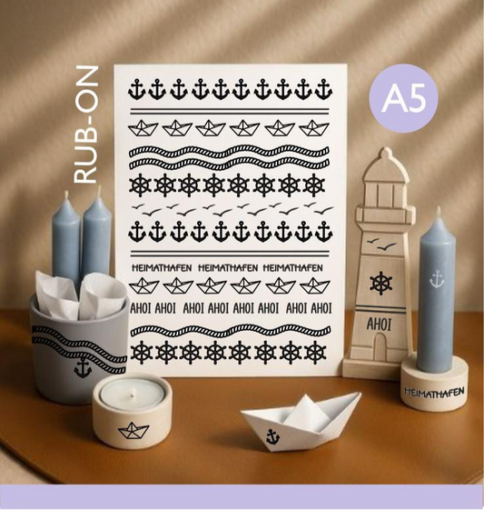 Rub-ons Anker | Mini maritime Motive