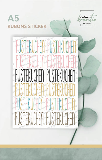 Pustekuchen Rub Ons Sticker