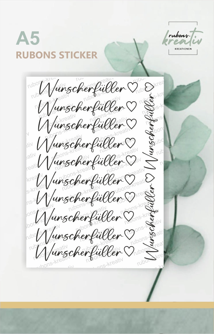 Wunscherfüller Rub-on Sticker