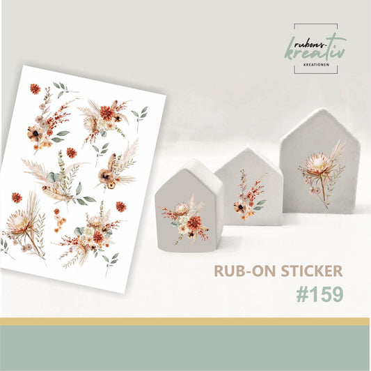 159# Herbst Rub-Ons Sticker Herbst - modern für Dekoration mit Raysin, Keraflott, Holz