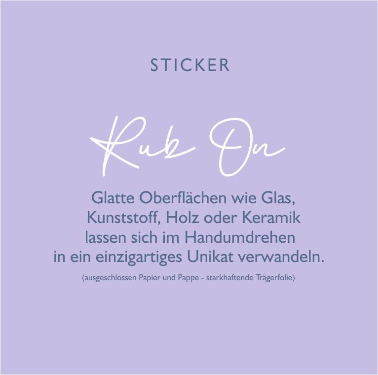 Rub-On Sticker "Campingliebe"