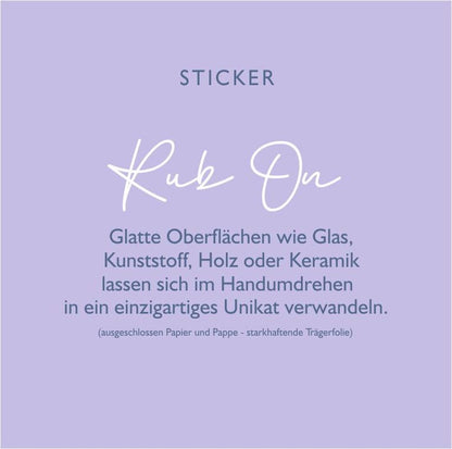Rub-On Sticker "Campingliebe"