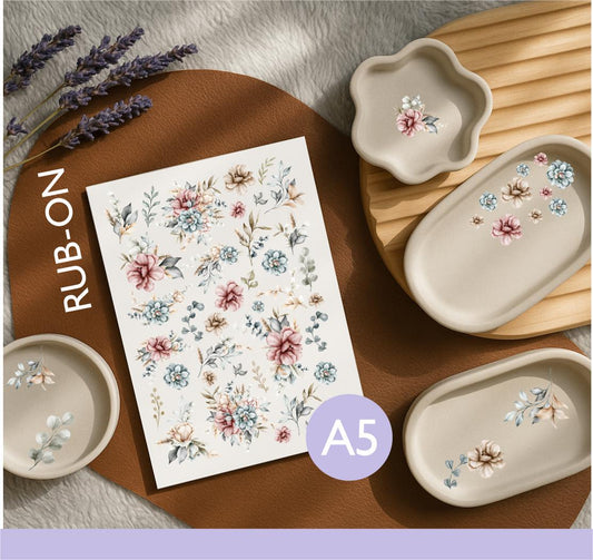 Rub-On Sticker Blumen