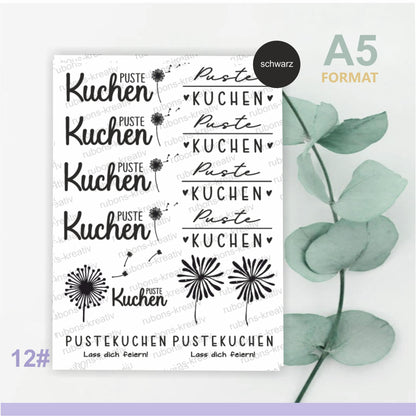 Rub-On Geburtstag, Restposten  50% Rabatt!