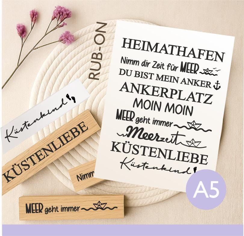 86# Geburtstag Rub On für Klötzchen