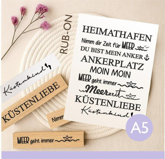 86# Geburtstag Rub On für Klötzchen