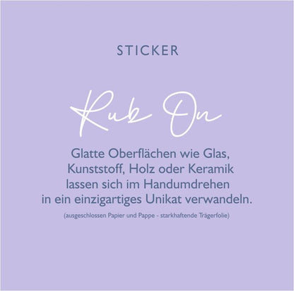 Rub-ons Blumen für Schlüsselanhänger