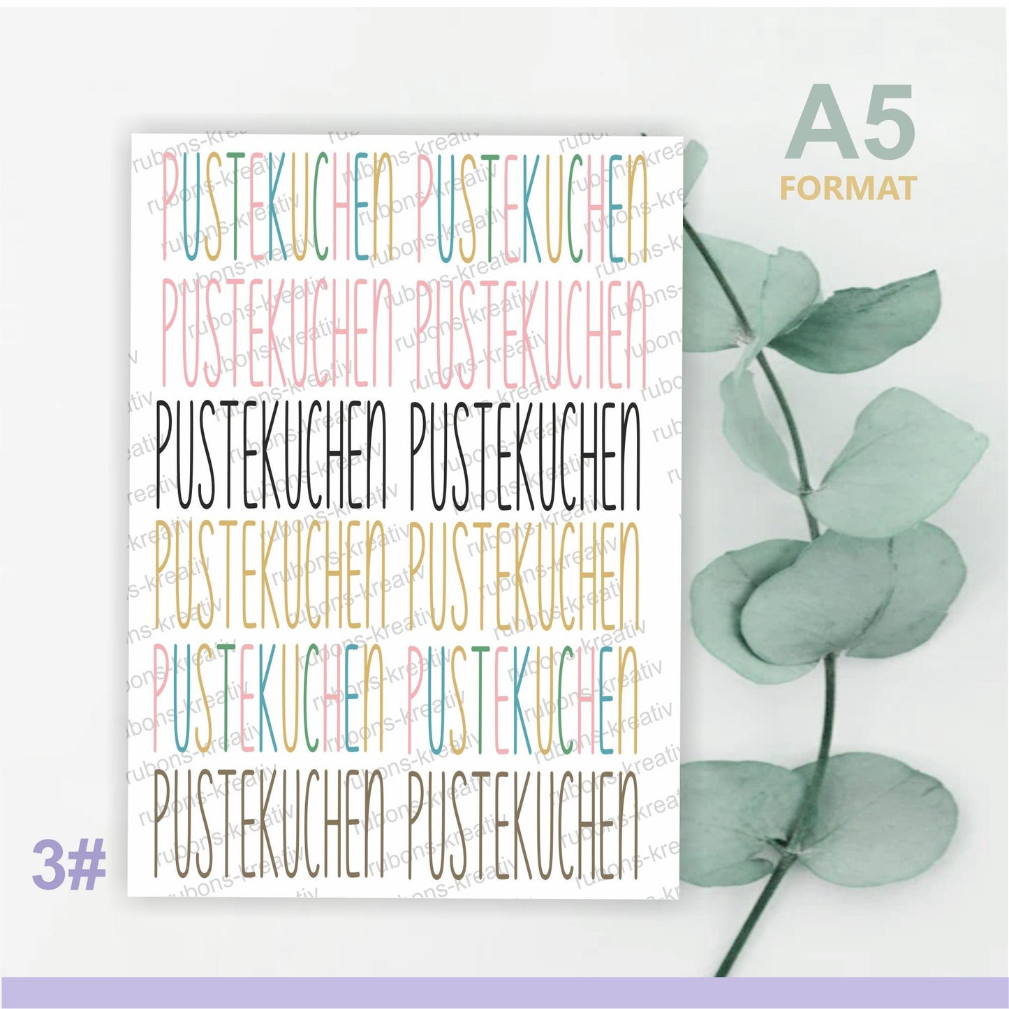 Rub-On Geburtstag, Restposten  50% Rabatt!