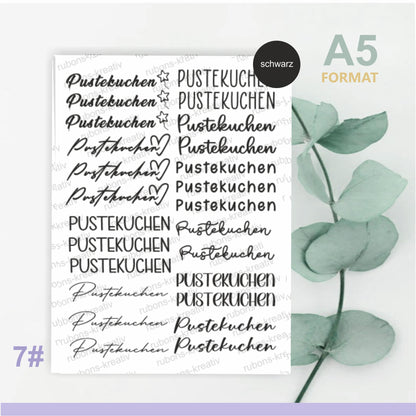 Rub-On Geburtstag, Restposten  50% Rabatt!