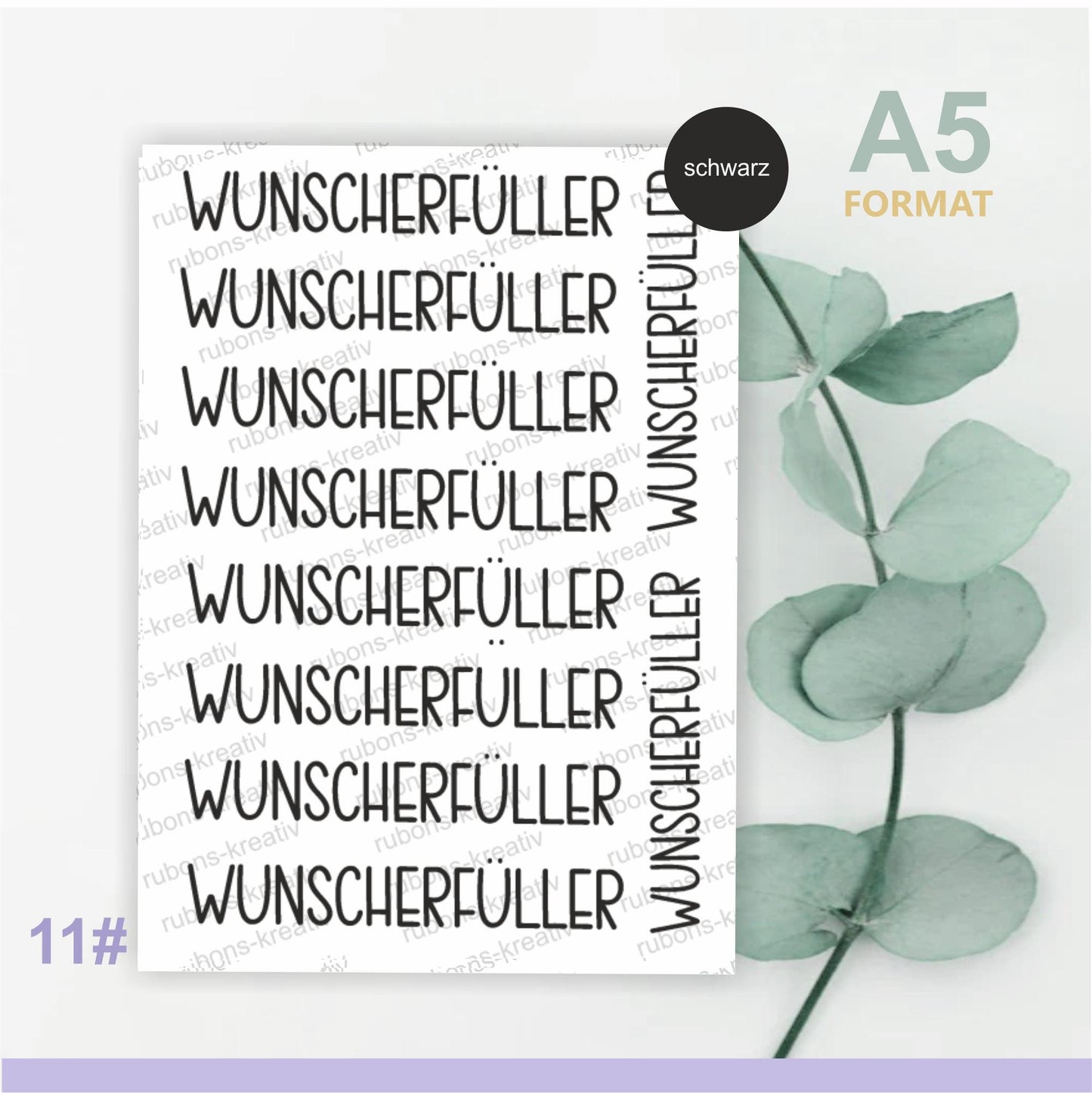 Rub-On  randlos Wunscherfüller, Restposten  50% Rabatt!