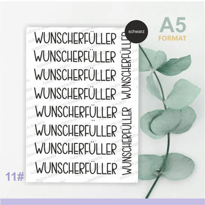Rub-On  randlos Wunscherfüller, Restposten  50% Rabatt!